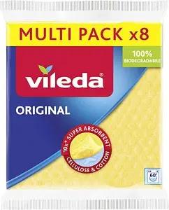 vileda ORIGINAL Schwammtücher Naturfaser 60 °C waschbar, 8 St.