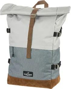 Walker Schulrucksack Roll-Up Two Kunstfaser grau/hellgrau 30 l