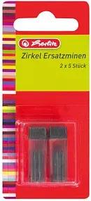 10 herlitz Zirkelminen HB 2,0 mm