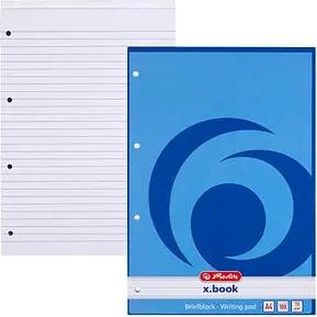 herlitz Briefblock x.book DIN A4 liniert