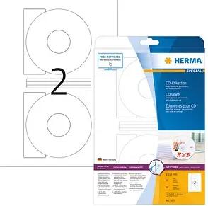 50 HERMA CD-Etiketten 5079 weiß