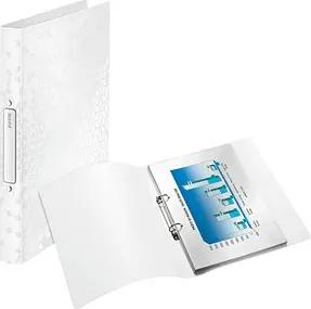 LEITZ WOW Ringbuch 2-Ringe perlweiß 3,2 cm DIN A4