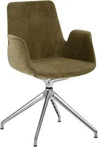 Mayer Besuchersessel myHELIOS moos Aluminium poliert Stoff