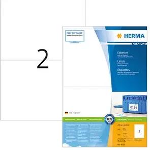 400 HERMA Etiketten 4628 weiß 210,0 x 148,0 mm