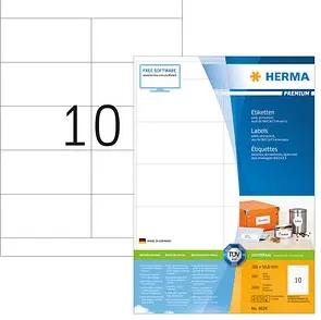 2.000 HERMA Etiketten 4629 weiß 105,0 x 50,8 mm