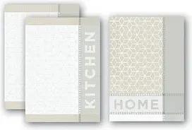 Dyckhoff Geschirrtücher Home & Kitchen taupe 50,0 x 70,0 cm, 3 St.