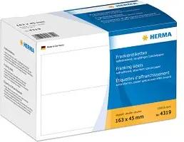 1.000 HERMA Frankieretiketten 4319 weiß 163,0 x 45,0 mm