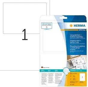 25 HERMA Adressetiketten 8316 weiß 182,0 x 130,0 mm