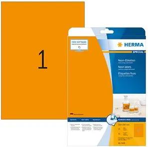 20 HERMA Etiketten 5149 orange 210,0 x 297,0 mm