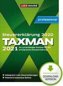 LEXWARE TAXMAN professional 2021 (für das Steuerjahr 2020) Software Vollversion (Download-Link)