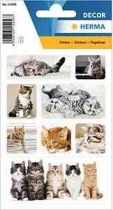 HERMA Aufkleber Katzen, 24 Etiketten