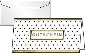 10 SIGEL Gutscheine Golden Glimmer DIN lang