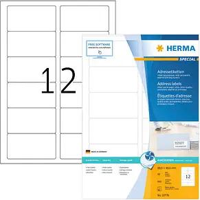 960 HERMA Adressetiketten weiß 88,9 x 46,6 mm