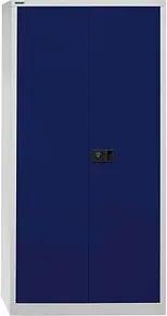 BISLEY Stahlschrank Universal E722A03G505 lichtgrau, oxofordblau 91,4 x 40,0 x 180,6 cm, aufgebaut