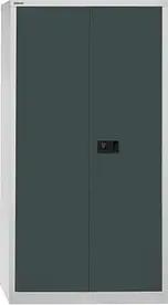 BISLEY Stahlschrank Universal E722A03525 lichtgrau, anthrazitgrau 91,4 x 40,0 x 180,6 cm, aufgebaut