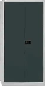 BISLEY Stahlschrank Universal E782A04525 lichtgrau, anthrazitgrau 91,4 x 40,0 x 195,0 cm, aufgebaut