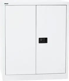 BISLEY Stahlschrank Universal E402A01696 verkehrsweiß 91,4 x 40,0 x 100,0 cm, aufgebaut