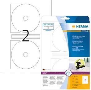 50 HERMA CD-Etiketten 5115 weiß