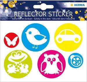 HERMA reflektierende Aufkleber Kreise mit Bild, 6 St.