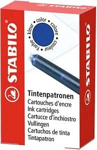 STABILO 5/0-041 Tintenpatronen für Füller königsblau 6 St.