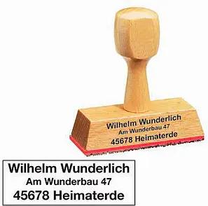Textstempel, individualisierbar ohne Logo