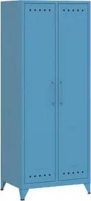 BISLEY Stahlschrank Fern Maxi FERMAX605 blau 70,0 x 51,0 x 180,0 cm, aufgebaut