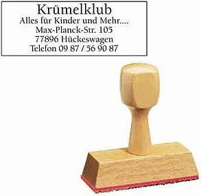 Textstempel, individualisierbar ohne Logo