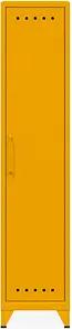 BISLEY Stahlschrank Fern Locker FERLOC642 gelb 38,0 x 51,0 x 180,0 cm, aufgebaut