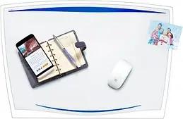 cep Schreibtischunterlage Ice Blue transparent/blau Kunststoff 64,2 x 43,8 cm, 1 St.