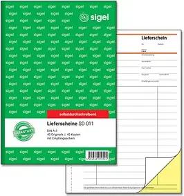 SIGEL Lieferschein mit Empfangsschein Formularbuch SD011