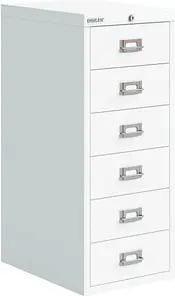 BISLEY MultiDrawer™ Schubladenschrank verkehrsweiß 6 Schubladen 27,9 x 40,8 x 67,0 cm