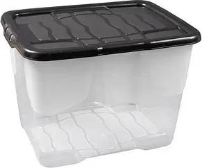 cep Curve Aufbewahrungsbox 10,0 l transparent, schwarz 28,0 x 35,0 x 16,0 cm