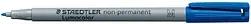 10 STAEDTLER Lumocolor Folienstifte blau 1,0 mm non-permanent