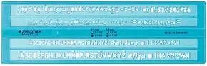STAEDTLER Schriftschablone Mars® 572 FL  blau