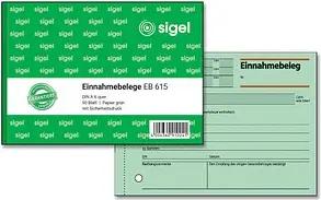 SIGEL Einnahmebeleg Formularbuch EB615