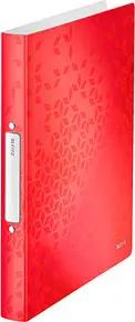 LEITZ WOW Ringbuch 2-Ringe rot 3,2 cm DIN A4