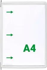 20 tarifold Sichttafeln DIN A4 weiß, Öffnung seitlich