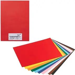folia Tonpapier farbsortiert 130 g/qm 50 Blatt