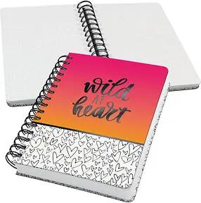 SIGEL Notizbuch mit Spirale Jolie® ca. DIN A5 punktraster, pink/orange/weiß Hardcover 240 Seiten