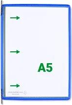 20 tarifold Sichttafeln DIN A5 blau, Öffnung seitlich