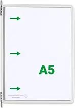 20 tarifold Sichttafeln DIN A5 weiß, Öffnung seitlich