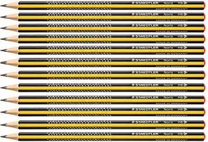 STAEDTLER Noris 183-HB Bleistifte HB schwarz/gelb, 12 St.