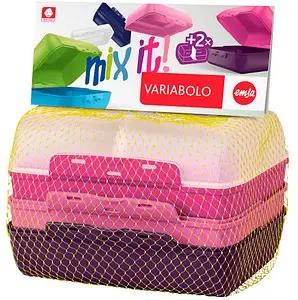 emsa Lunchboxen-Set Variabolo farbsortiert, 1 Set