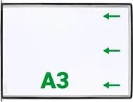 10 tarifold Sichttafeln mit 5 Aufsteckreitern DIN A3 quer schwarz, Öffnung seitlich