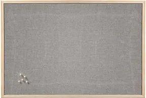 Zeller Pinnwand 80,0 x 60,0 cm Leinen grau