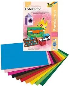 folia Fotokarton farbsortiert 300 g/qm 10 Blatt