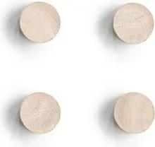 Zeller Wood Magnete braun, Holz Ø 2,2 x 1,5 cm, 4 St.