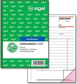 SIGEL Lieferschein mit Empfangsschein Formularbuch LI625