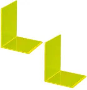 2 MAUL Buchstützen gelb 10,0 x 10,0 x 13,0 cm