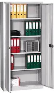 BISLEY Stahlschrank Universal E782A0445645 lichtgrau 91,4 x 40,0 x 195,0 cm, aufgebaut